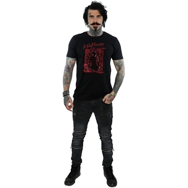 Nightmare On Elm Street Unisex Vuxen Freddy Krueger T-Shirt XXL Black/Red XXL