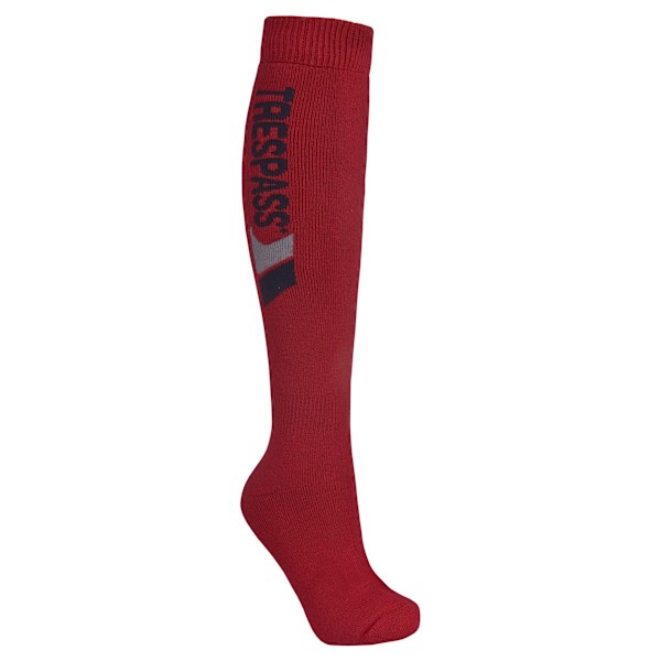 Trespass Tech Luxury Merino Wool Blend Skidstrumpor för Vuxna Unisex S Red 6/9 UK