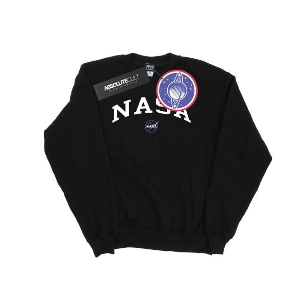 NASA Girls Collegiate Logo Sweatshirt 7-8 Years Black Black 7-8 Years