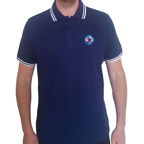 The Who Unisex Vuxen Target Logotyp Polotröja S Marinblå Navy Blue S