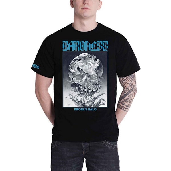 Baroness Unisex Adult Broken Halo Bomull T-shirt XL Svart Black XL