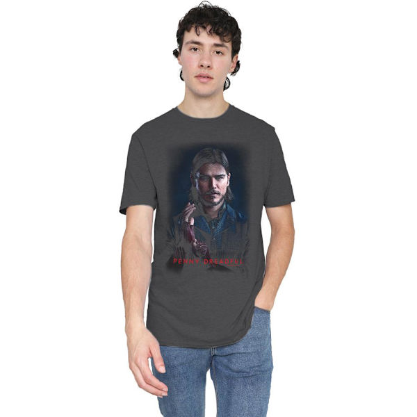 Penny Dreadful Unisex Vuxen Ethan T-Shirt L Kolgrå Charcoal L