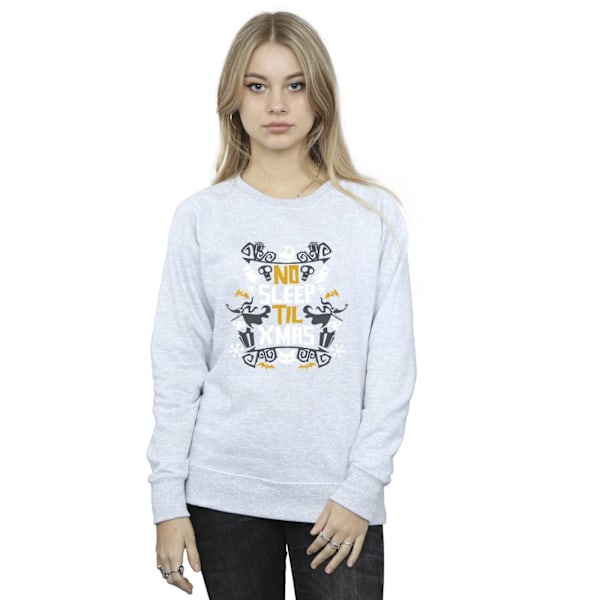 The Nightmare Before Christmas Dam/Damer Ingen Sömn Till Jul Sweatshirt L Sports Grey Sports Grey L