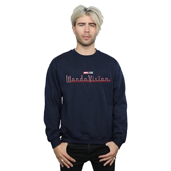 Marvel Herr WandaVision Logo Sweatshirt S Marinblå Navy Blue S