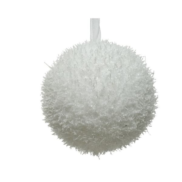 Kaemingk Skum Enfärgad Julkula Storlek Vit White One Size
