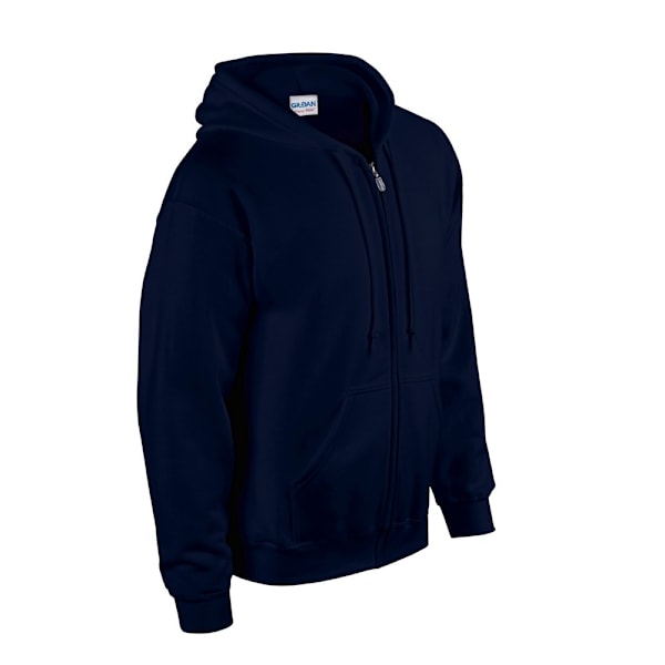 Gildan Mens Heavy Blend Full Zip Hoodie XL Marinblå Navy XL