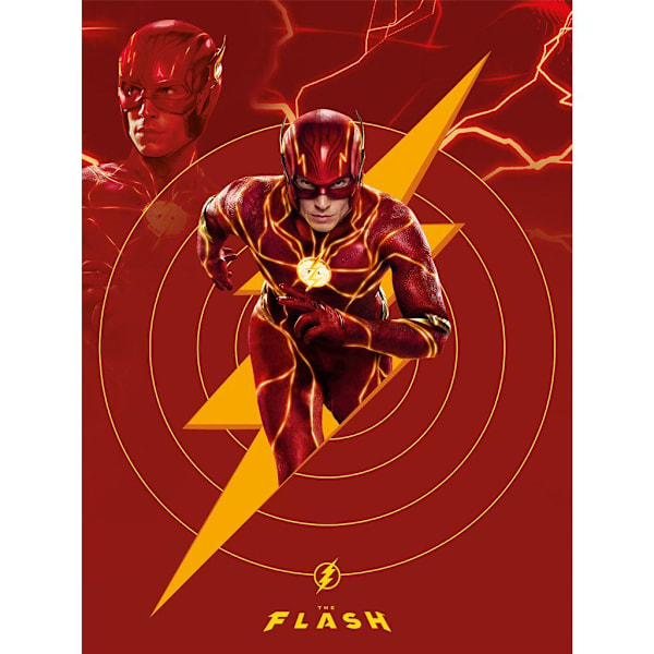The Flash Energy Canvas Print 80cm x 60cm Röd/Gul Red/Yellow 80cm x 60cm