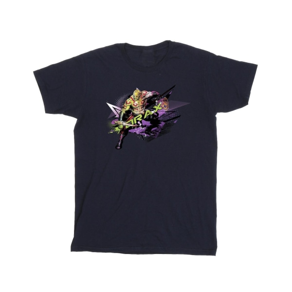 Marvel Boys Guardians Of The Galaxy Abstract Drax T-Shirt 7-8 år Navy Blue 7-8 Years