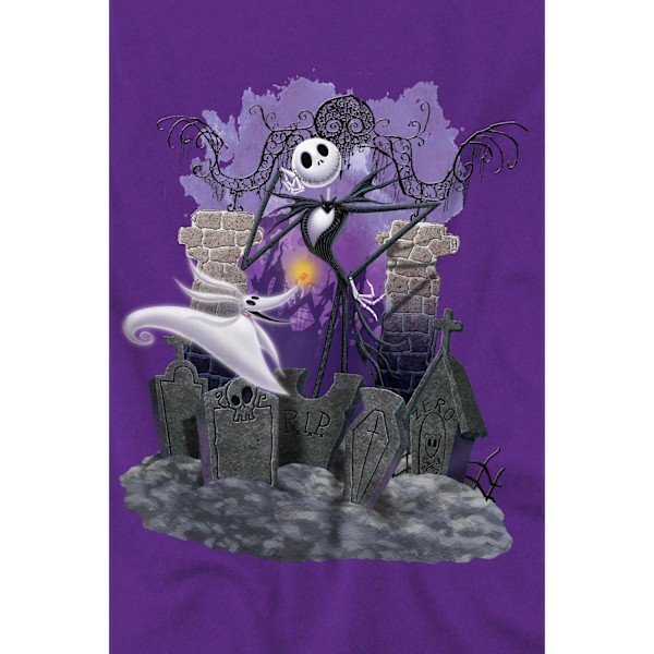 The Nightmare Before Christmas Herr Jack Skellington Grav T-shirt för Män Purple XL