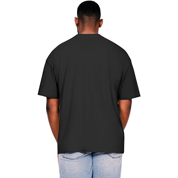 Casual Classics Herr Ringspun Bomull Förlängd Halsringning Oversize Black 4XL