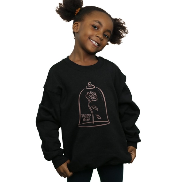 Disney Princess Girls Princess Rose Gold Sweatshirt 9-11 år Black 9-11 Years