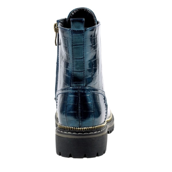 Lunar Dam/Dam Regan Croc Ankel Boots 4 UK Blue Blue 4 UK