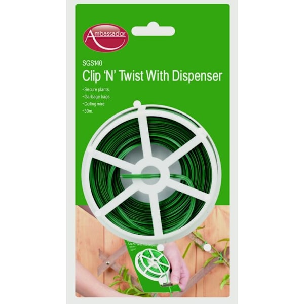 Ambassador Clip n Twist med Dispenser One Size Grön Green One Size