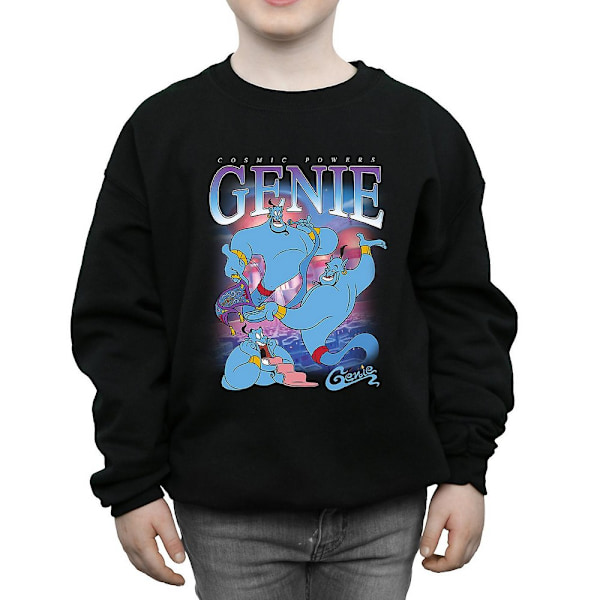 Aladdin Boys Genie Montage Sweatshirt 5-6 år Svart Black 5-6 Years
