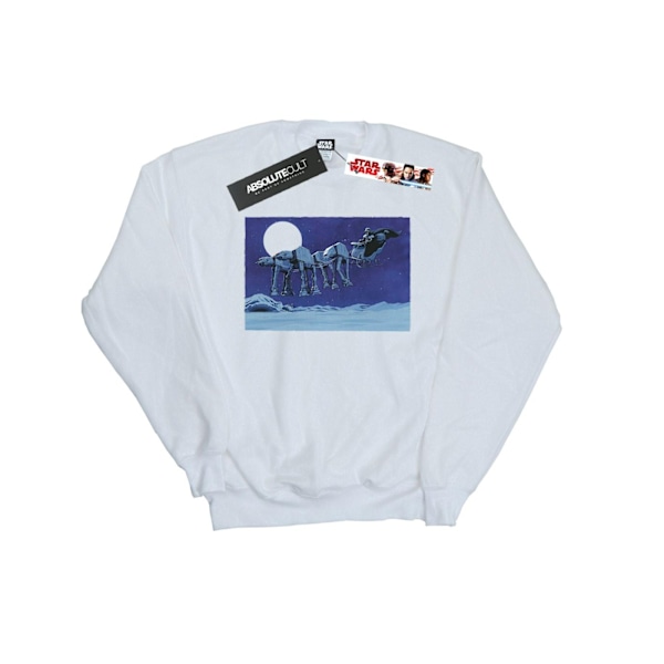 Star Wars Jul AT-AT Sleigh Sweatshirt S Vit White S