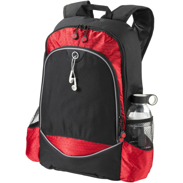 Bullet Benton 15-tums ryggsäck för bärbar dator 33 x 13,9 x 45 cm Solid Black Solid Black/Red 33 x 13.9 x 45 cm