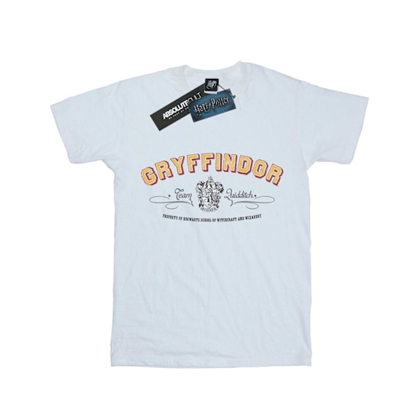 Harry Potter Pojkar Gryffindor Team Quidditch T-shirt 9-11 år White 9-11 Years