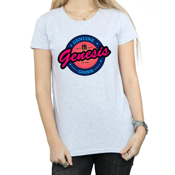 Genesis Dam/Kvinnor Neon Logo Bomull T-shirt S Sports Grey Sports Grey S