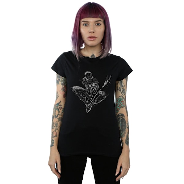 Marvel Dam/Dam Spider-Man Web Crouch Bomulls T-shirt XL Sv Black XL