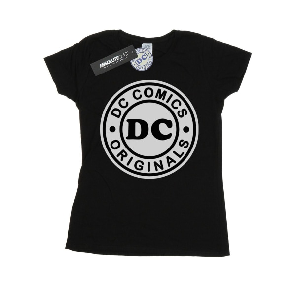 DC Comics Dam/Dam DC Originals Logotyp bomull T-shirt XXL Bl Black XXL