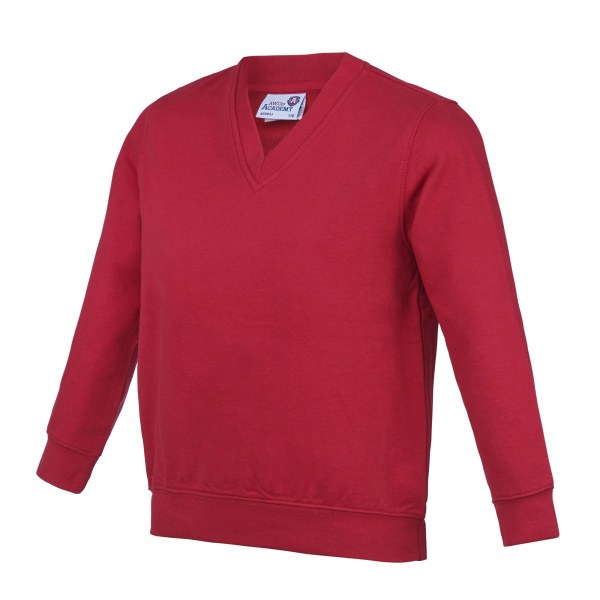 AWDis Academy Barn/Barn Junior V-hals Skoltröja/Sweatshirt Deep Royal 5-6 Years