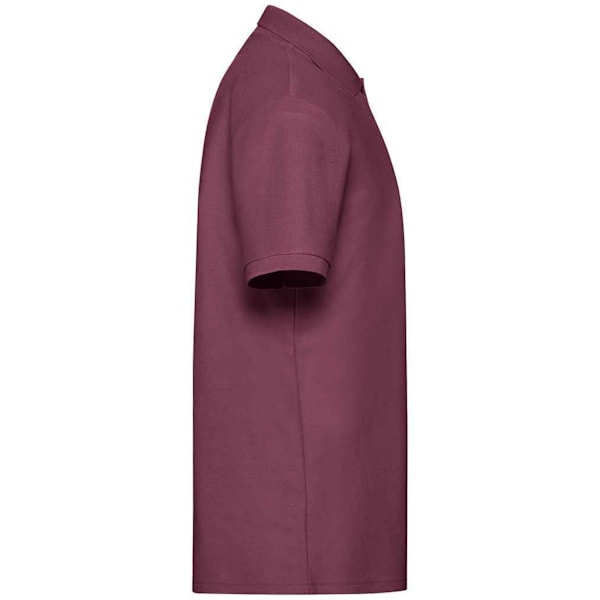 Fruit of the Loom Pique Poloskjorta för Herr 3XL Burgundy Burgundy 3XL