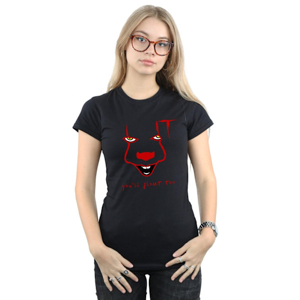 It Dam/Kvinnor Pennywise Float Bomull T-shirt L Svart Black L