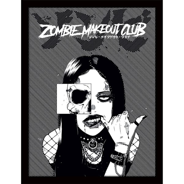 Zombie Makeout Club inramad poster 40cm x 30cm svart/vit Black/White 40cm x 30cm