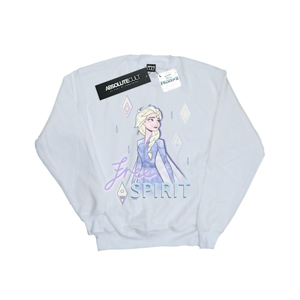 Disney Girls Frozen 2 Elsa Spirit Sweatshirt 9-11 år Vit White 9-11 Years