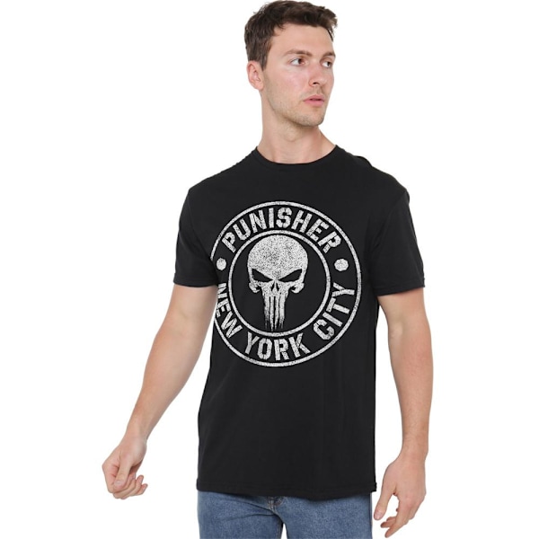 The Punisher Herr NYC Logo T-Shirt M Svart Black M