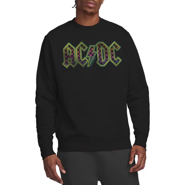 AC/DC Unisex Vuxen Rutigt Gradient Logotyp Tröja M Svart Black M