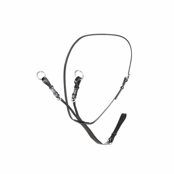 Velociti Läder Häst Running Martingale Cob Svart Black Cob