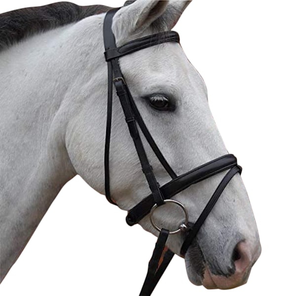 Hy Padded Flash Bridle med gummigrepp tyglar Cob Brun Brown Cob