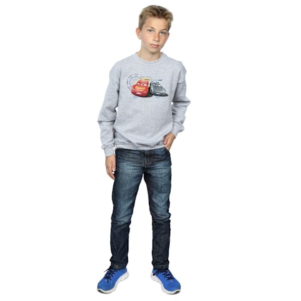 Disney Boys Cars Lightning Vs Storm Sweatshirt 7-8 år Sport Sports Grey 7-8 Years