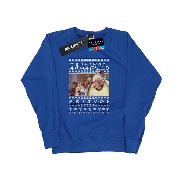 Friends Dam/Damer Fair Isle Holiday Armadillo Sweatshirt M Royal Blue M