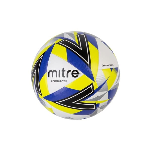 Mitre Ultimatch Max Football 5 Vit/Svart/Blå White/Black/Blue 5