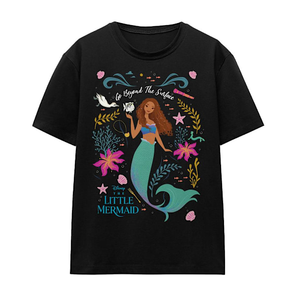 Den lilla sjöjungfrun Unisex Vuxen Go Beyond The Surface Ariel T-shirt Black L