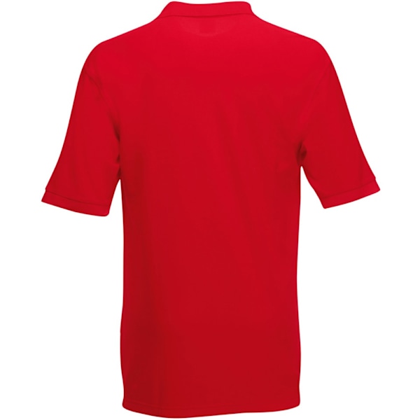 Fruit Of The Loom Herr 65/35 Pique Kortärmad Polotröja 2XL Red 2XL