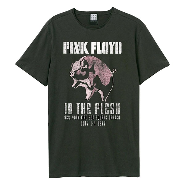 Amplified Unisex Adult In The Flesh Pink Floyd T-Shirt M Charco Charcoal M