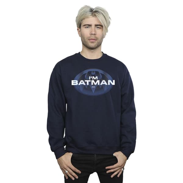 DC Comics Herr The Flash I´m Batman Sweatshirt L Marinblå Navy Blue L