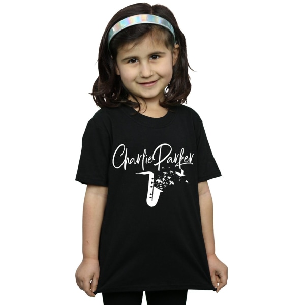 Charlie Parker Girls Bird Sounds Bomull T-shirt 7-8 år Svart Black 7-8 Years