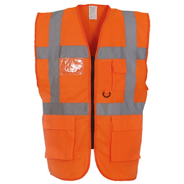 Yoko Hi-Vis Premium Executive/Manager Väst / Jacka (Paket Hi Vis Orange 4XL