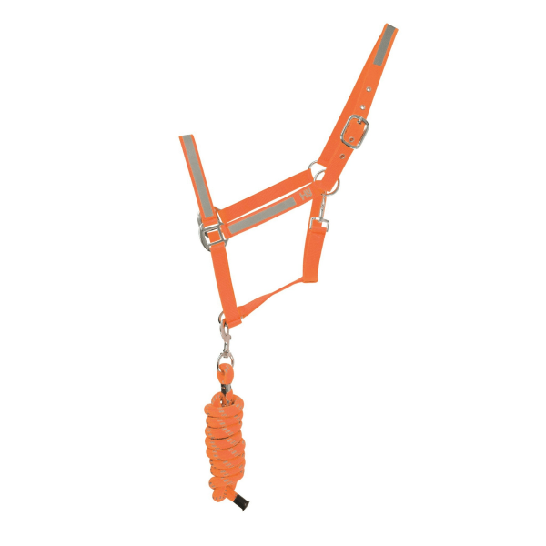 HyVIZ Reflector Head Krage och Lead Rope Cob Orange Orange Cob