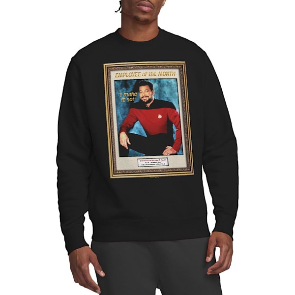 Star Trek Unisex Vuxen Månadens Anställd Sweatshirt L Svart Black L