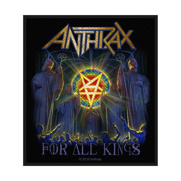 Anthrax For All Kings Patch One Size Svart/Blå Black/Blue One Size
