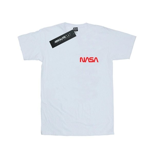 NASA Modern Logo Chest T-Shirt XXL Vit White XXL