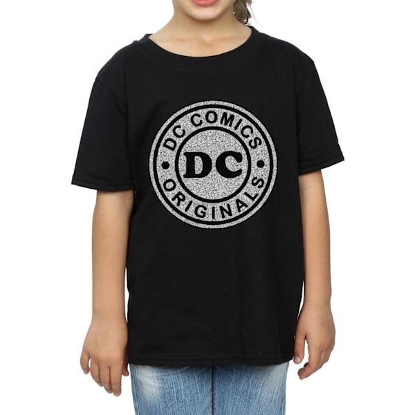 DC Comics Girls DC Originals Crackle Logo Bomull T-shirt 9-11 år Black 9-11 Years