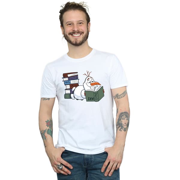 Frost II Herr Olaf Läser Bomulls T-shirt M Vit White M