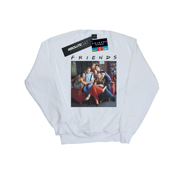 Friends Girls Group Photo Couch Sweatshirt 9-11 År Vit White 9-11 Years