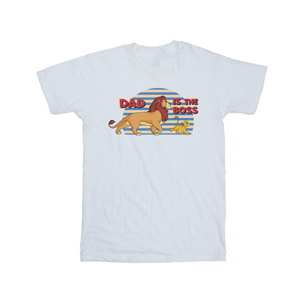 Disney Boys The Lion King Dad Boss T-shirt 5-6 år Vit White 5-6 Years